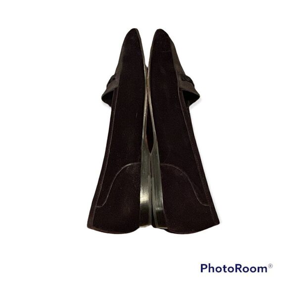 Enzo Angiolini Womens Black Velvet Square Toe Slip On Loafer Shoes Size 8.5 M - Picture 2 of 10
